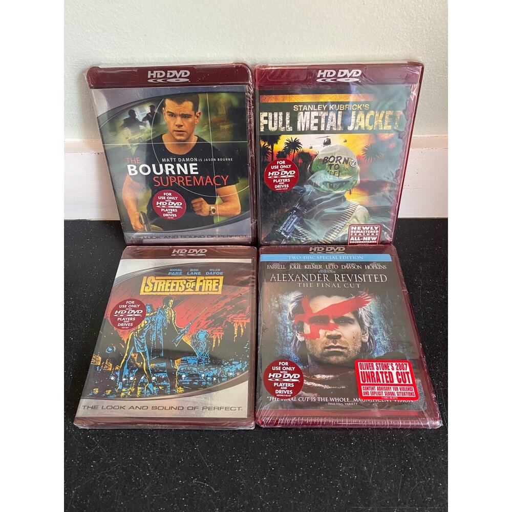 Bourne Supremacy‎ Street Fire Full Metal Jacket Alexander Revisited HD DVD Lot